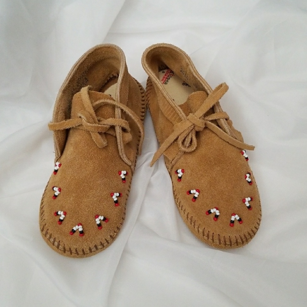 Vtg.Minnetonka soft suede  kid booties  NWOT